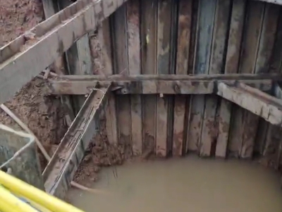 铜陵自来水现场施工